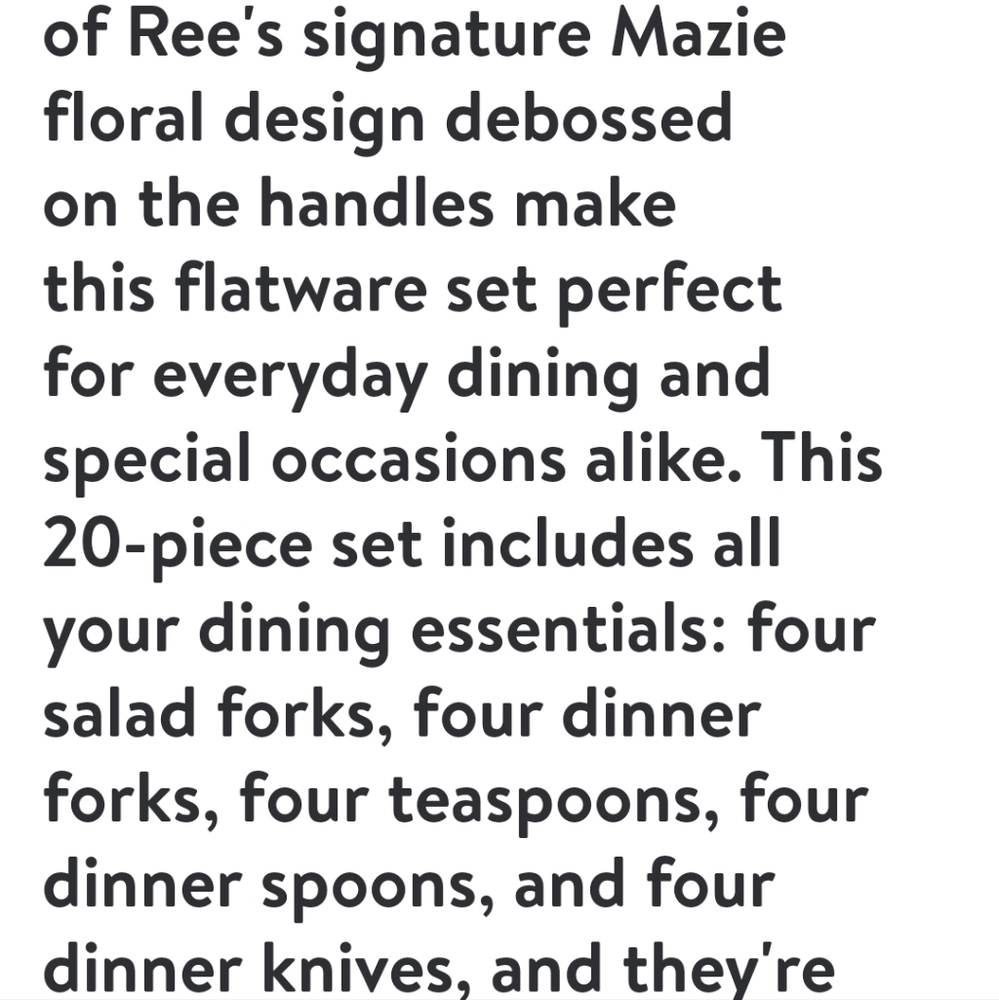 Sold out❤️ New Pioneer Woman Mazie Gold 20-Piece Flatware Set - Picture 3 of 8